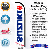 SUZUKI WAY OF LIFE Feather Flag - Rear