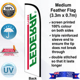 FEDERAL Feather Flag - Rear