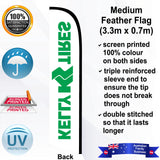 KELLY TIRES Feather Flag - Rear