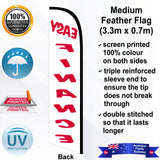 EASY FINANCE Feather Flag - Rear