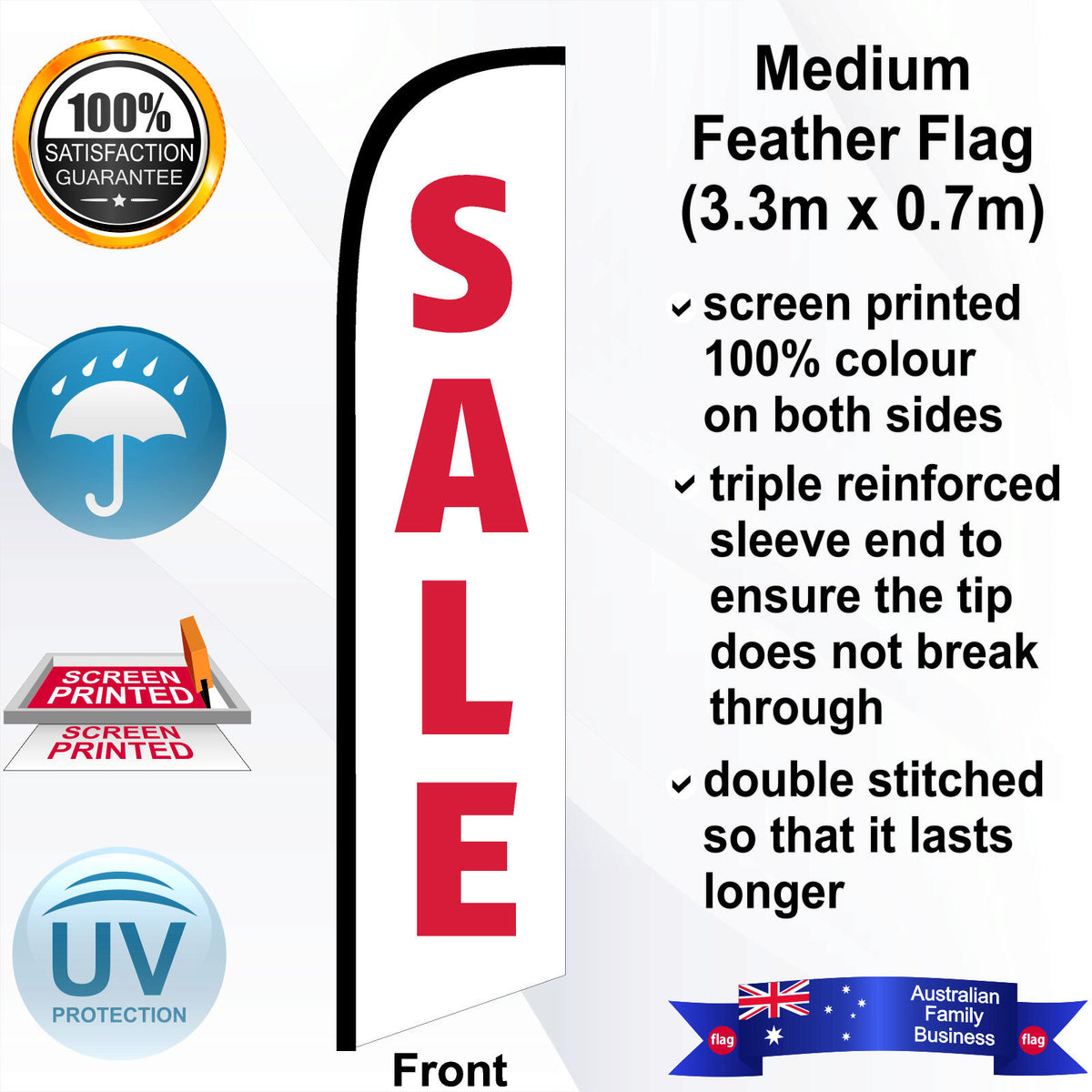 SALE Feather Flag - Front