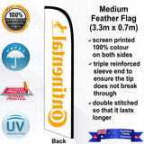 CONTINENTAL Feather Flag - Rear