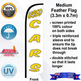 USED CARS Feather Flag - Front