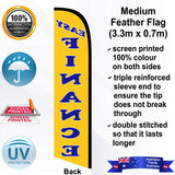 EASY FINANCE Feather Flag - Rear