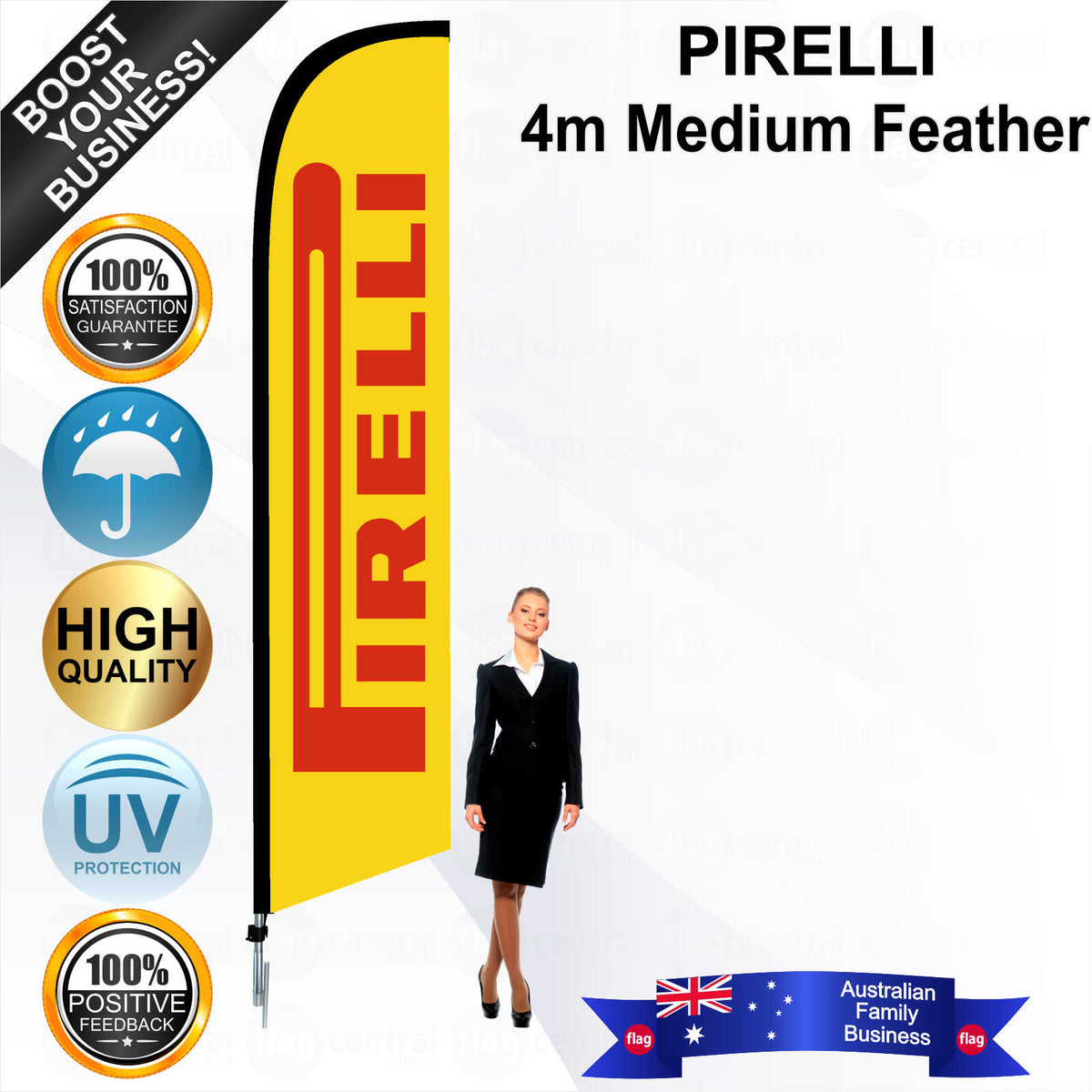 PIRELLI Feather Flag - Bundle