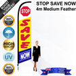 STOP SAVE NOW Feather Flag - Bundle