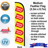 STOP SAVE Feather Flag - Rear