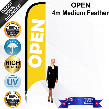 OPEN Feather Flag - Bundle