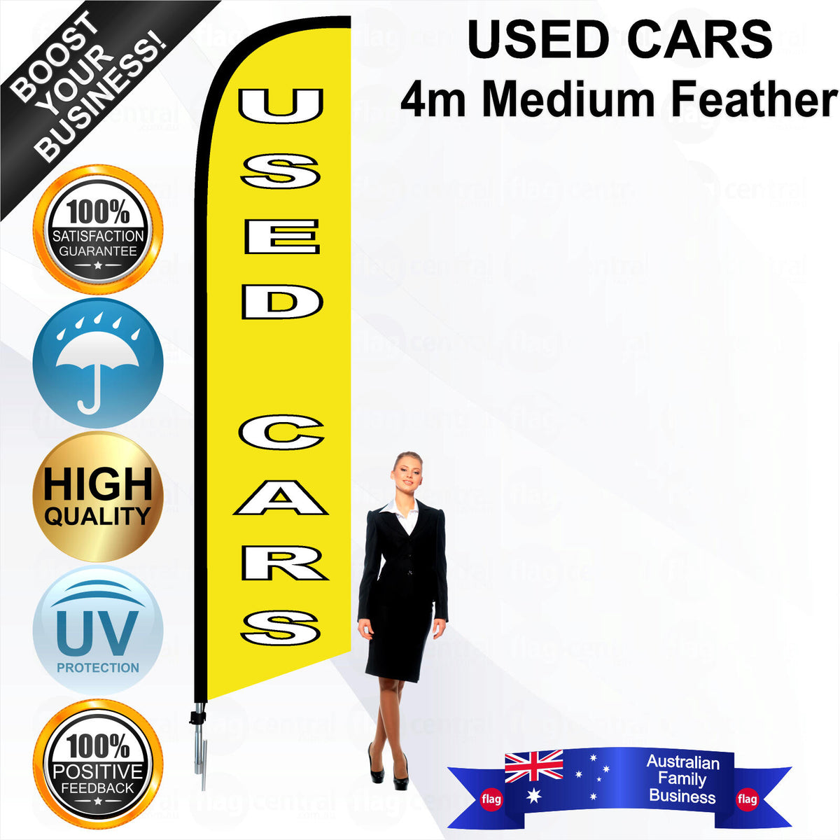 USED CARS Feather Flag - Bundle