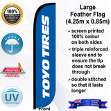 TOYO TIRES CONVEX Feather Flag - Front