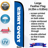 TOYO TIRES CONVEX Feather Flag - Rear