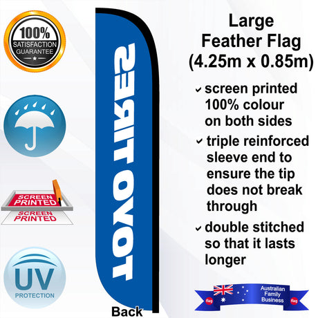 TOYO TIRES CONVEX Feather Flag - Rear