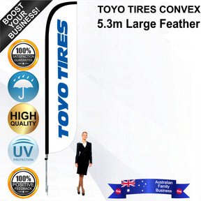 TOYO TIRES CONVEX Feather Flag - Bundle
