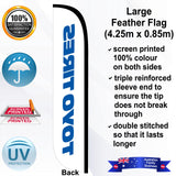 TOYO TIRES CONVEX Feather Flag - Rear