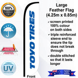 TOYO TIRES CONVEX Feather Flag - Front