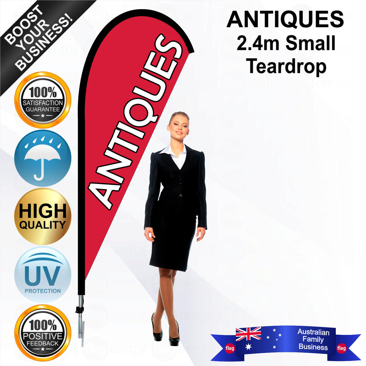 ANTIQUES Teardrop Flag - Bundle