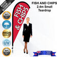 FISH AND CHIPS Teardrop Flag - Bundle
