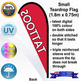 TATTOOS Teardrop Flag - Rear