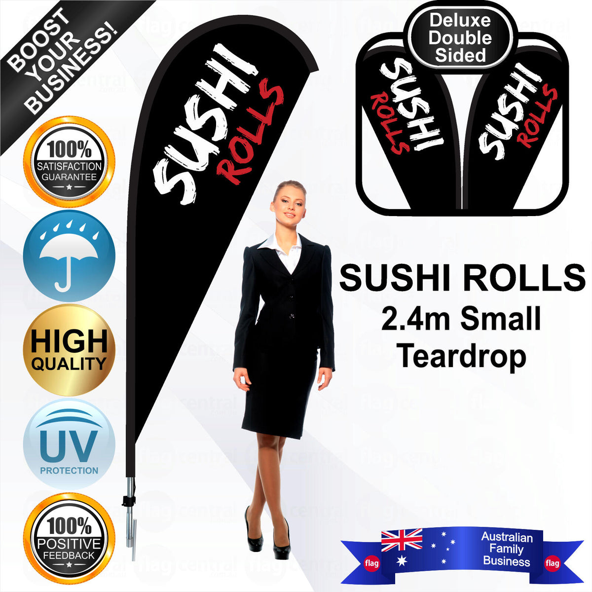 SUSHI ROLLS Teardrop Flag - Bundle