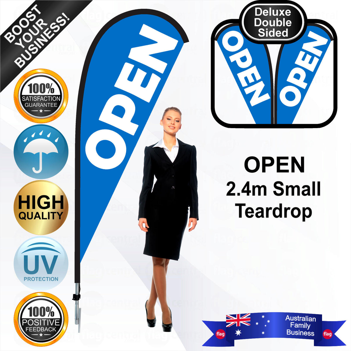 OPEN Teardrop Flag - Bundle