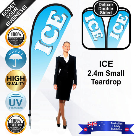 ICE Teardrop Flag - Bundle