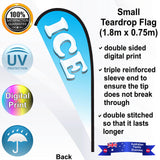 ICE Teardrop Flag - Rear