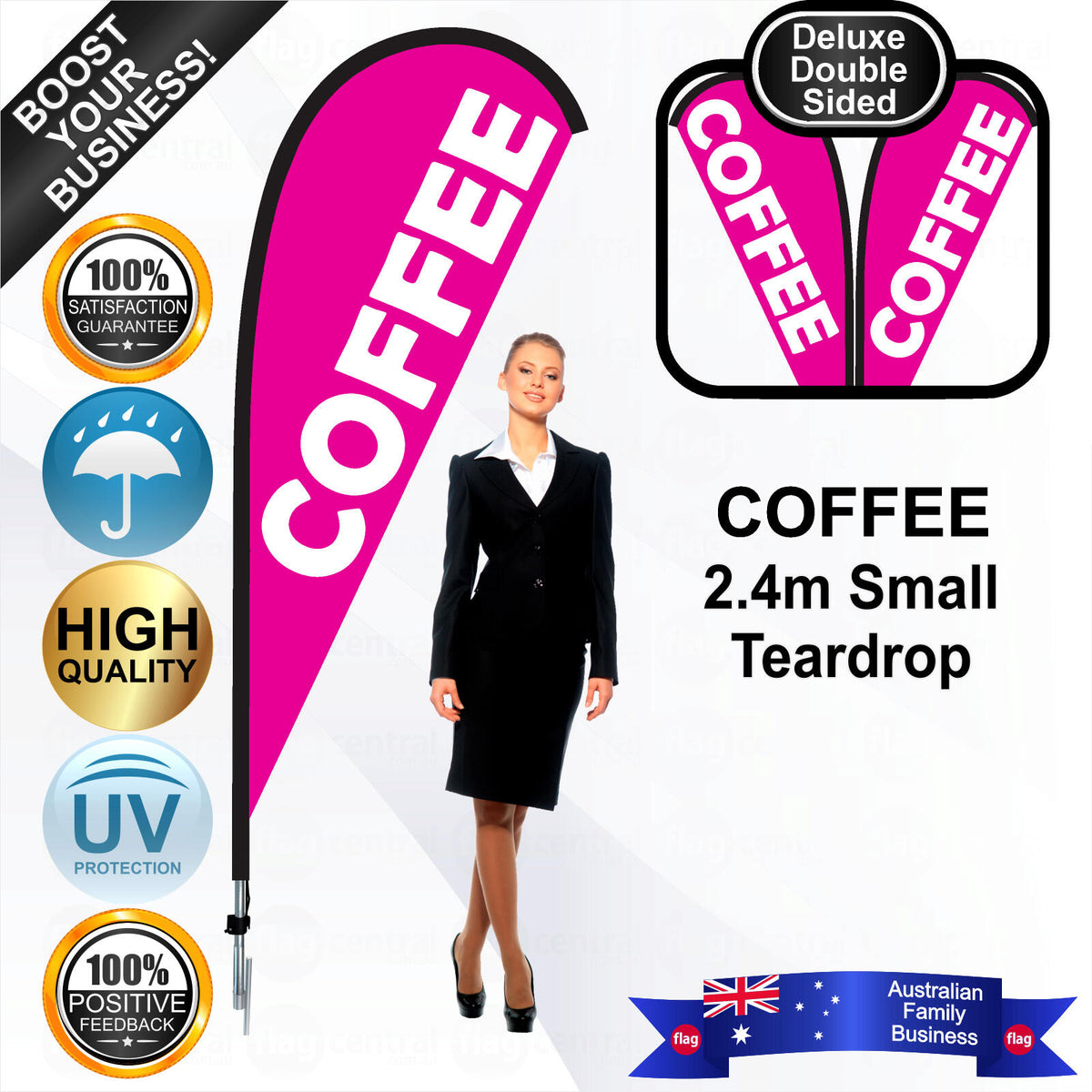 COFFEE Teardrop Flag - Bundle