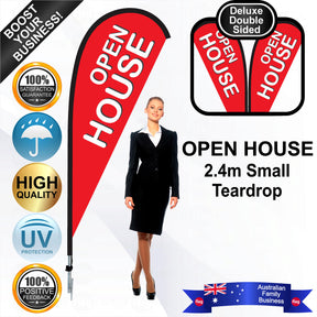 OPEN HOUSE Teardrop Flag - Bundle