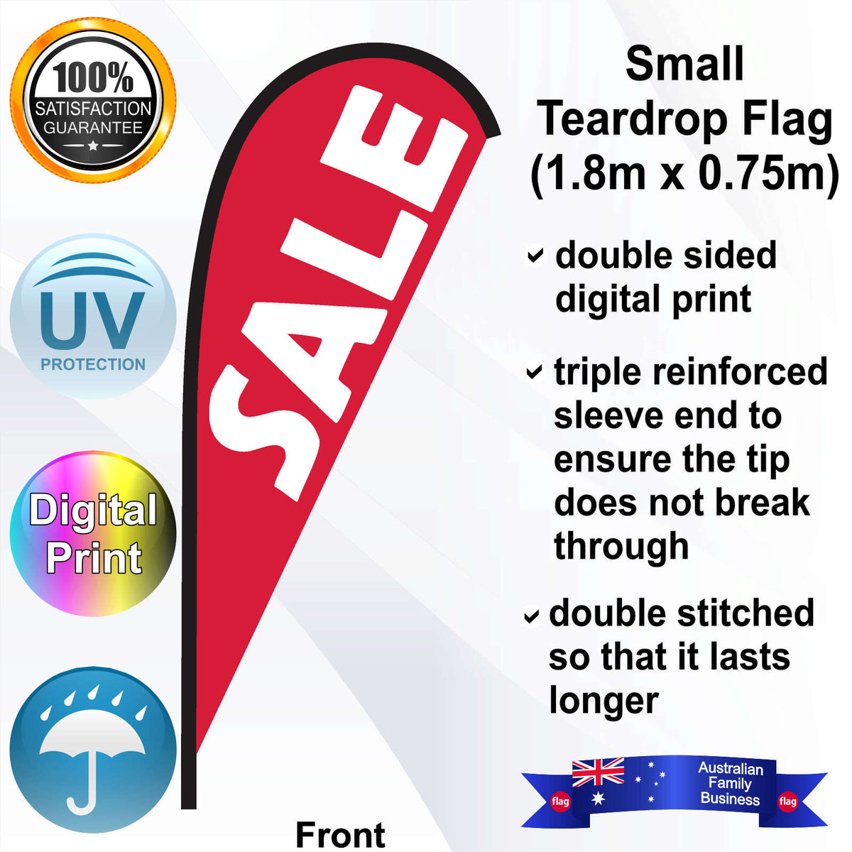 SALE Teardrop Flag - Front