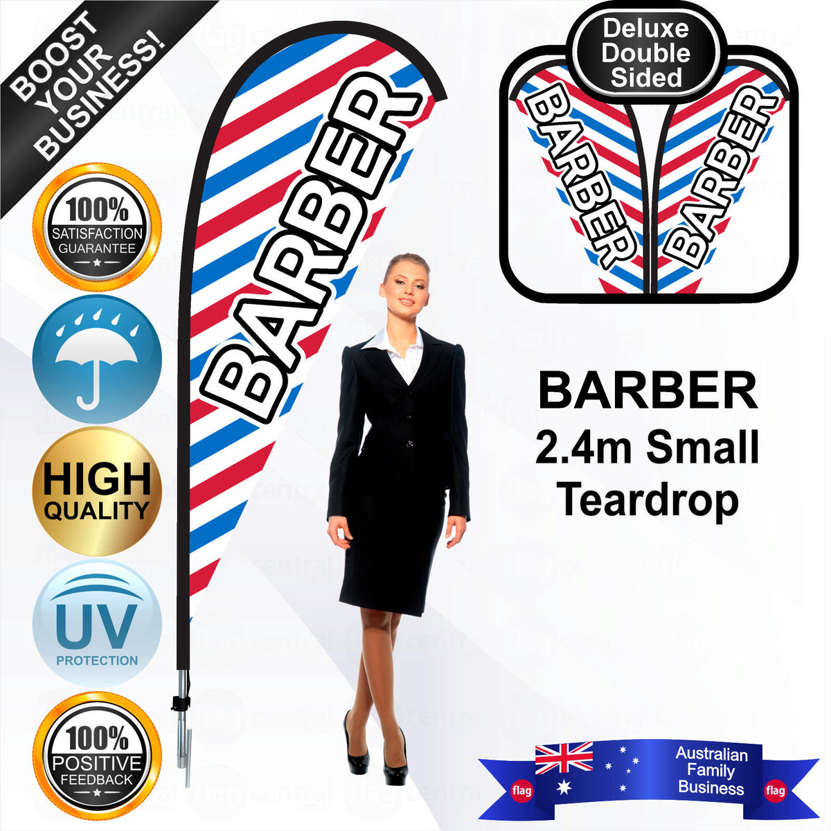 BARBER Teardrop Flag - Bundle