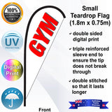 GYM Teardrop Flag - Front