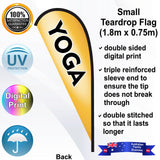 YOGA Teardrop Flag - Rear