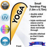 YOGA Teardrop Flag - Front