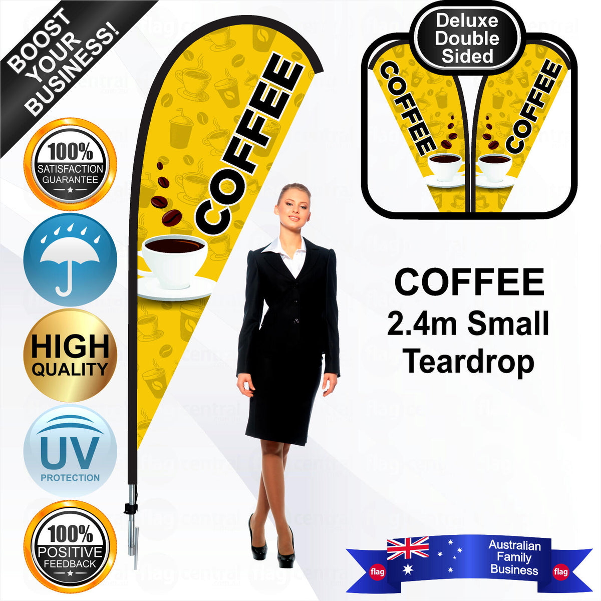 COFFEE Teardrop Flag - Bundle