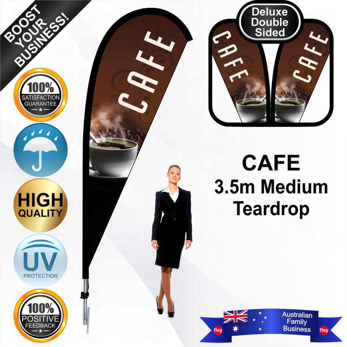 CAFE Teardrop Flag - Bundle