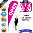 OPEN Teardrop Flag - Bundle