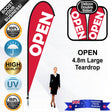 OPEN Teardrop Flag - Bundle