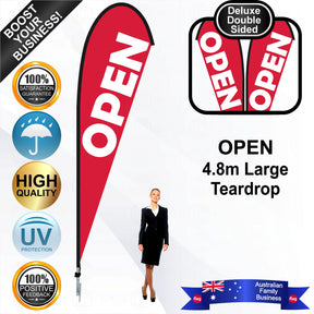 OPEN Teardrop Flag - Bundle