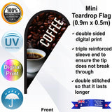 COFFEE Teardrop Flag - Front