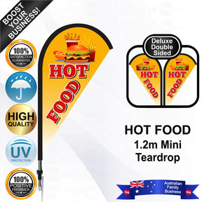 HOT FOOD Teardrop Flag - Bundle