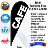CAFE Teardrop Flag - Front