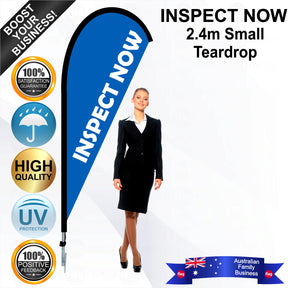 INSPECT NOW Teardrop Flag - Bundle