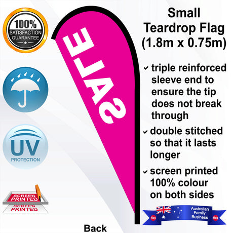 SALE Teardrop Flag - Rear
