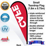 CAFE Teardrop Flag - Rear