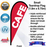 CAFE Teardrop Flag - Front