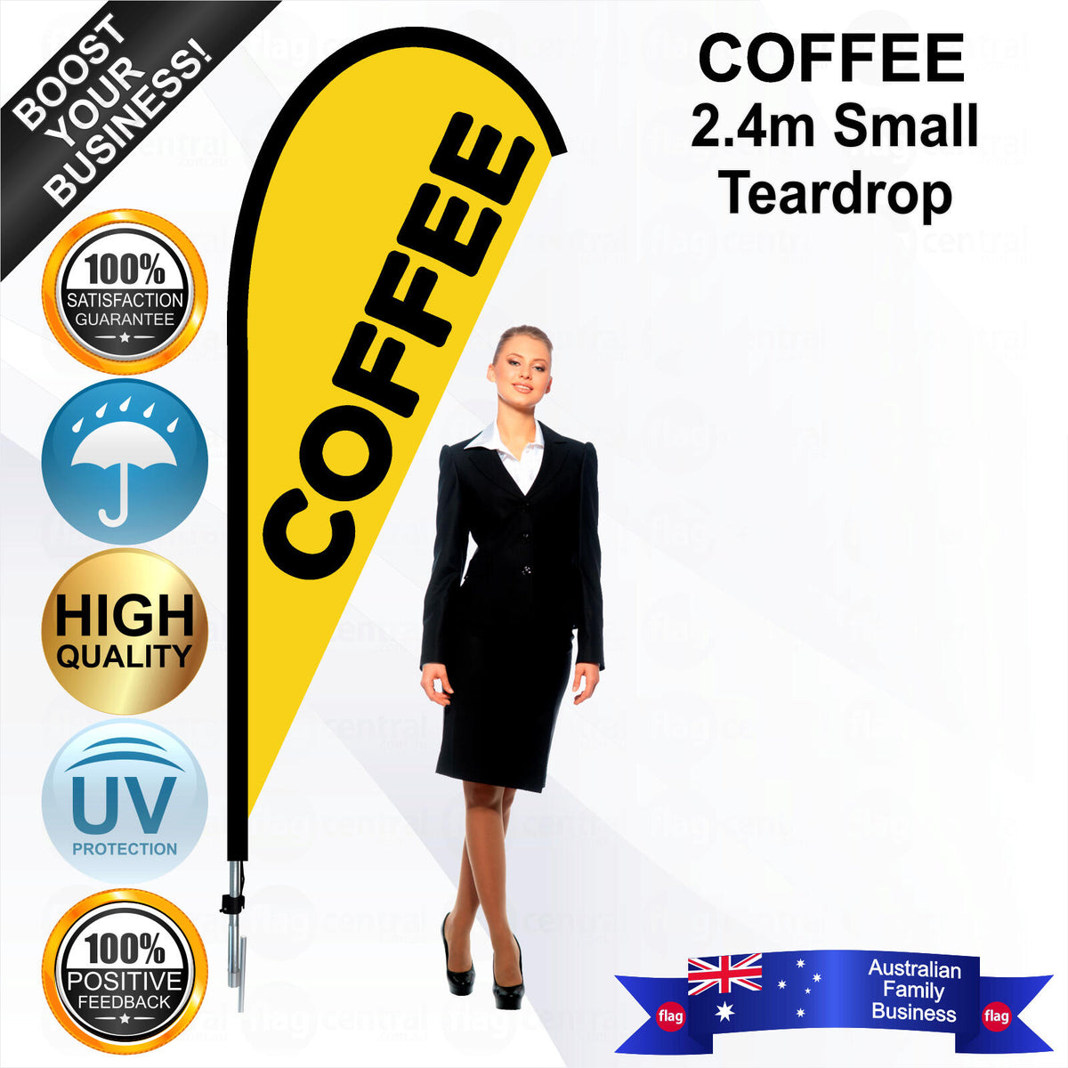 COFFEE Teardrop Flag - Bundle
