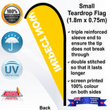 INSPECT NOW Teardrop Flag - Rear