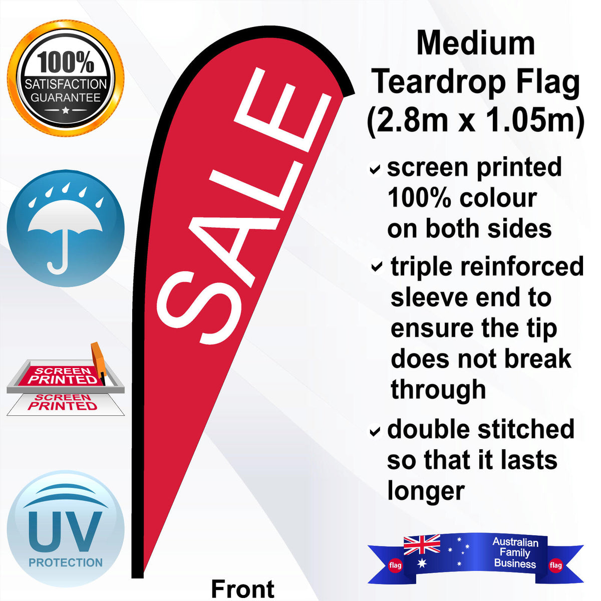 SALE Teardrop Flag - Front
