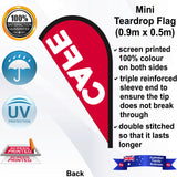 CAFE Teardrop Flag - Rear