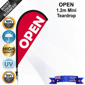 OPEN Teardrop Flag - Bundle